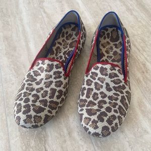 Rothy’s animal print leopard cat The Loafer / Like new